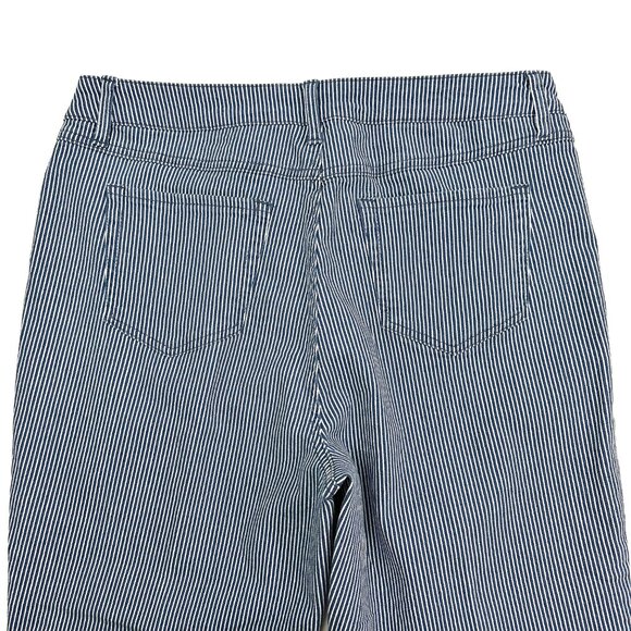 Blue and White Striped Women Jeans - Picture 3 of 5